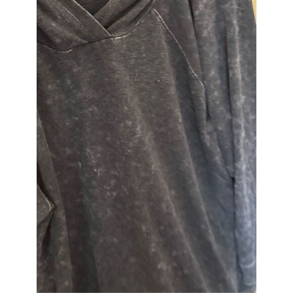 Lt Weight French Terry Button Side Tunic Hoodie sz2 plus - Picture 5 of 6